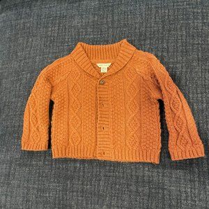 Janie and Jack Baby Cable Knit Cardigan Size 6-12 months